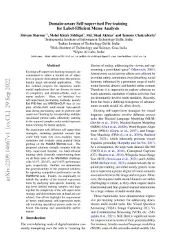 Domain-aware Self-supervised Pre-training for Label-Efficient Meme
  Analysis