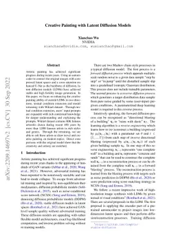 Creative Painting with Latent Diffusion Models