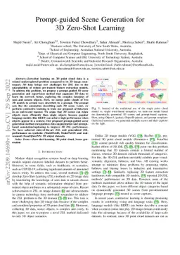 Prompt-guided Scene Generation for 3D Zero-Shot Learning