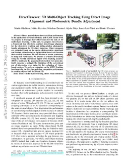 DirectTracker: 3D Multi-Object Tracking Using Direct Image Alignment and
  Photometric Bundle Adjustment