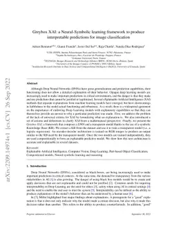 Greybox XAI: a Neural-Symbolic learning framework to produce
  interpretable predictions for image classification