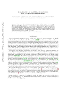 Enumeration of max-pooling responses with generalized permutohedra