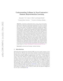 Understanding Collapse in Non-Contrastive Siamese Representation
  Learning