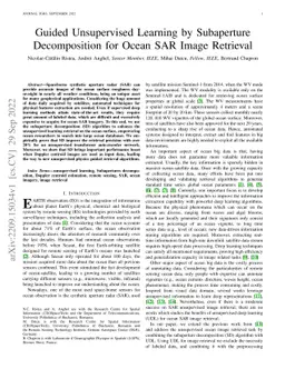 Guided Unsupervised Learning by Subaperture Decomposition for Ocean SAR
  Image Retrieval