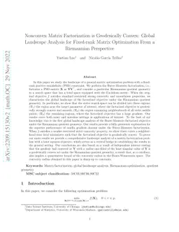 Nonconvex Matrix Factorization is Geodesically Convex: Global Landscape
  Analysis for Fixed-rank Matrix Optimization From a Riemannian Perspective