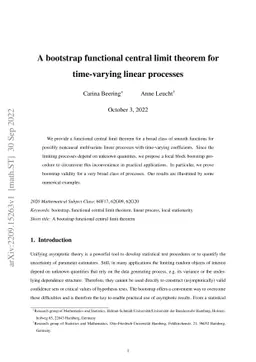 A bootstrap functional central limit theorem for time-varying linear
  processes