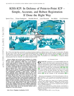KISS-ICP: In Defense of Point-to-Point ICP -- Simple, Accurate, and
  Robust Registration If Done the Right Way