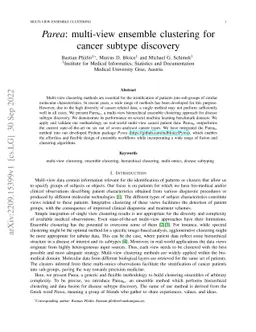 Parea: multi-view ensemble clustering for cancer subtype discovery