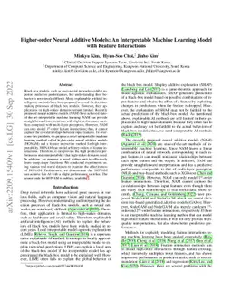 Higher-order Neural Additive Models: An Interpretable Machine Learning Model with Feature Interactions