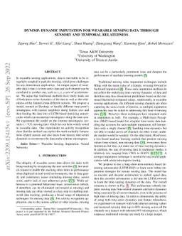 DynImp: Dynamic Imputation for Wearable Sensing Data Through Sensory and
  Temporal Relatedness
