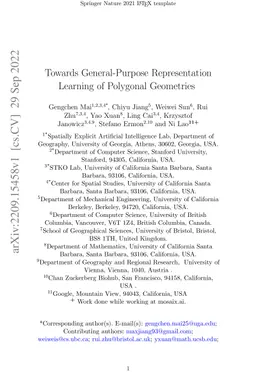 Towards General-Purpose Representation Learning of Polygonal Geometries