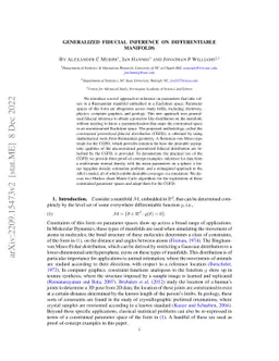 Generalized Fiducial Inference on Differentiable Manifolds
