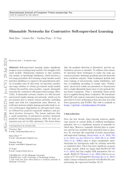 Slimmable Networks for Contrastive Self-supervised Learning