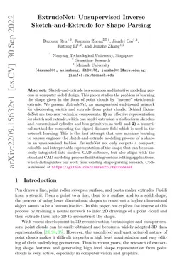 ExtrudeNet: Unsupervised Inverse Sketch-and-Extrude for Shape Parsing