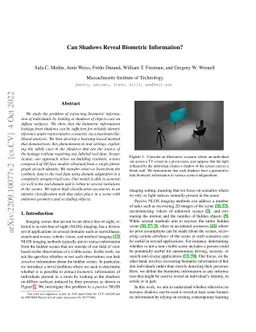 Can Shadows Reveal Biometric Information?