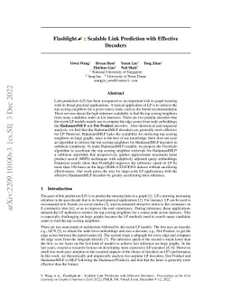 Flashlight: Scalable Link Prediction with Effective Decoders