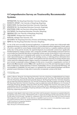 A Comprehensive Survey on Trustworthy Recommender Systems