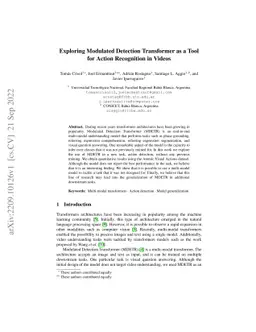 Exploring Modulated Detection Transformer as a Tool for Action
  Recognition in Videos