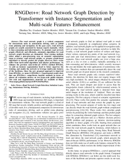 RNGDet++: Road Network Graph Detection by Transformer with Instance
  Segmentation and Multi-scale Features Enhancement