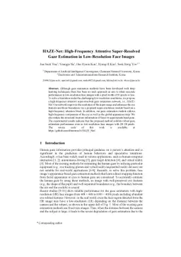 HAZE-Net: High-Frequency Attentive Super-Resolved Gaze Estimation in
  Low-Resolution Face Images