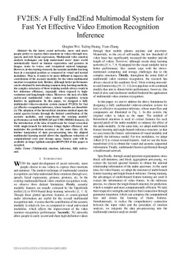 FV2ES: A Fully End2End Multimodal System for Fast Yet Effective Video
  Emotion Recognition Inference