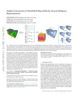Implicit Conversion of Manifold B-Rep Solids by Neural Halfspace
  Representation