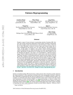 Fairness Reprogramming