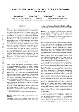 Learning Hierarchical Metrical Structure Beyond Measures