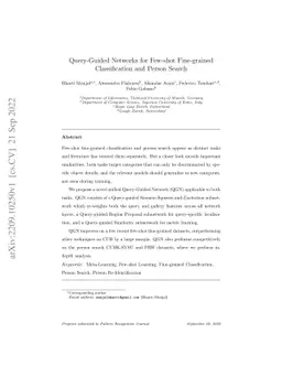 Query-Guided Networks for Few-shot Fine-grained Classification and
  Person Search