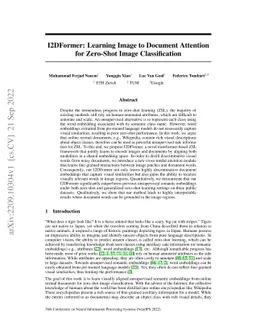 I2DFormer: Learning Image to Document Attention for Zero-Shot Image
  Classification