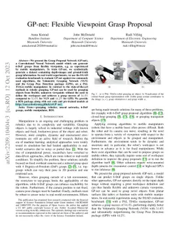 GP-net: Flexible Viewpoint Grasp Proposal