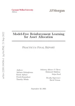 Model-Free Reinforcement Learning for Asset Allocation
