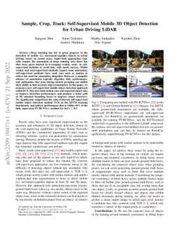 Sample, Crop, Track: Self-Supervised Mobile 3D Object Detection for
  Urban Driving LiDAR