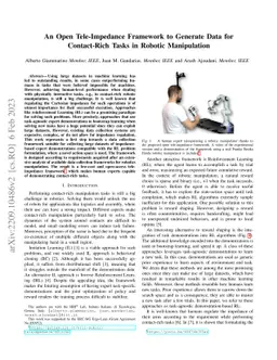 An Open Tele-Impedance Framework to Generate Data for Contact-Rich Tasks
  in Robotic Manipulation