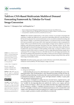 Tab2vox: CNN-Based Multivariate Multilevel Demand Forecasting Framework
  by Tabular-To-Voxel Image Conversion