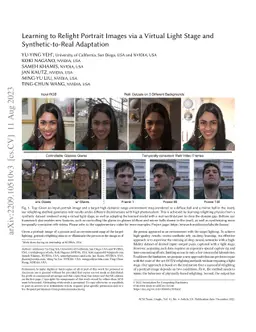 Learning to Relight Portrait Images via a Virtual Light Stage and
  Synthetic-to-Real Adaptation