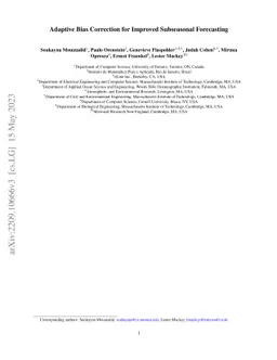 Adaptive Bias Correction for Improved Subseasonal Forecasting