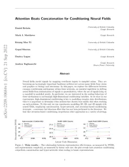 Attention Beats Concatenation for Conditioning Neural Fields