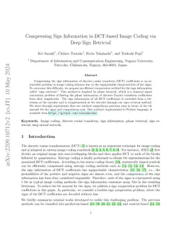 Compressing Sign Information in DCT-based Image Coding via Deep Sign
  Retrieval