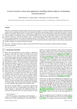 A novel corrective-source term approach to modeling unknown physics in
  aluminum extraction process