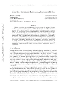 Amortized Variational Inference: A Systematic Review