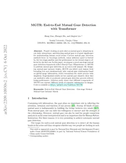 MGTR: End-to-End Mutual Gaze Detection with Transformer