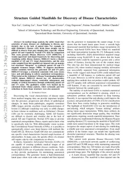 Structure Guided Manifolds for Discovery of Disease Characteristics