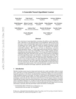 A Generalist Neural Algorithmic Learner