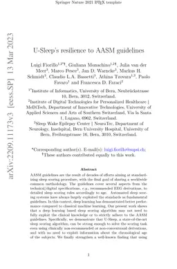 U-Sleep's resilience to AASM guidelines
