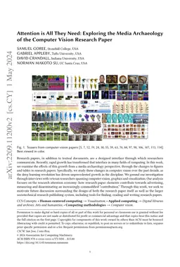 Attention is All They Need: Exploring the Media Archaeology of the
  Computer Vision Research Paper
