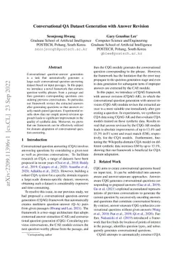 Conversational QA Dataset Generation with Answer Revision