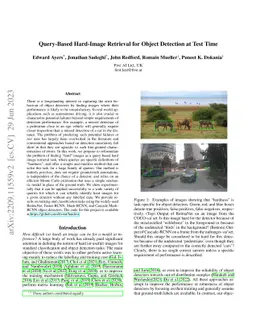Query-based Hard-Image Retrieval for Object Detection at Test Time