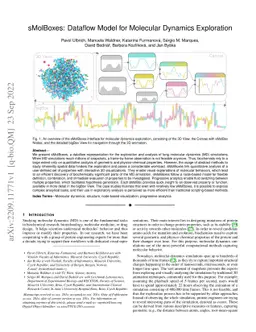 sMolBoxes: Dataflow Model for Molecular Dynamics Exploration