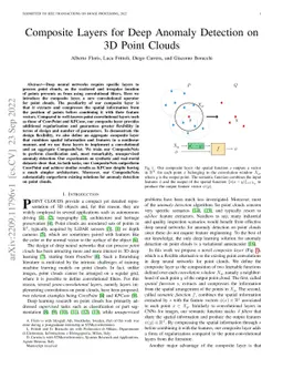 Composite Layers for Deep Anomaly Detection on 3D Point Clouds